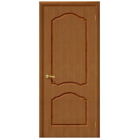 Дверь межкомнатная шпонированная коллекция Стандарт, Каролина, 1900х550х40 мм., глухая, орех (Ф-11)