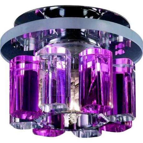 Встраиваемый/точечный светильник коллекция Caramel 1, 369349, хром/фиолетовый Novotech (Новотех)