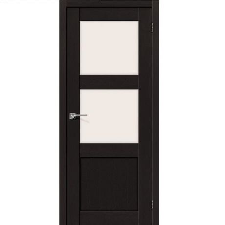 Дверь межкомнатная эко шпон коллекция Porta, Порта-4, 2000х800х40 мм., остекленная, СТ-Magic Fog, Eterno