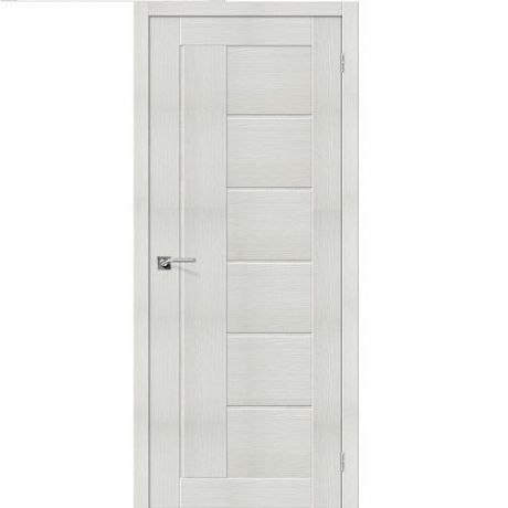 Дверь межкомнатная эко шпон коллекция Legno, M6, 2000х600х40 мм., глухая, Bianco Melinga