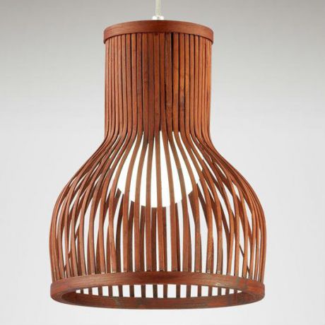 Подвесной светильник коллекция Alamo, 2627/1, никель/коричневый Odeon light (Одеон лайт)