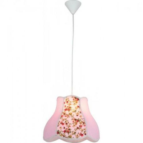 Подвесной светильник коллекция Provence, A9222SP-1WH, белый/розовый Arte Lamp (Арте Ламп)