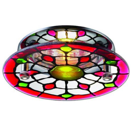 Встраиваемый/точечный светильник коллекция Vitrage, 369398, хром/разноцветный Novotech (Новотех)