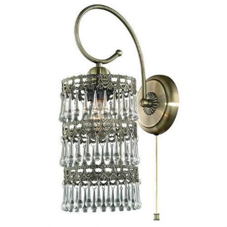 Светильник настенный бра коллекция Kelti, 2345/1W, бронза/прозрачный Odeon light (Одеон лайт)