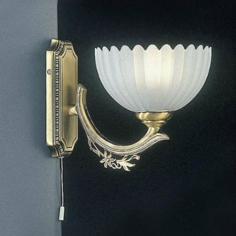 Светильник настенный бра, A. 2825/1, бронза/белый Reccagni Angelo (Рекани Анжело)