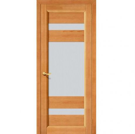 Дверь межкомнатная из массива Классическая, Вега-2, 2000х600х40, остекленная, СТ-Кризет, Светлый Орех (Т-30)