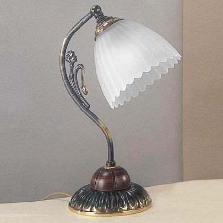 Настольная лампа, P. 2510, бронза/белый Reccagni Angelo (Рекани Анжело)