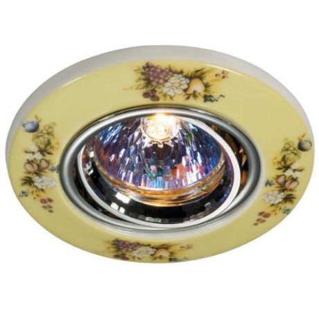Встраиваемый/точечный светильник коллекция Ceramic, 369551, хром/разноцветный Novotech (Новотех)