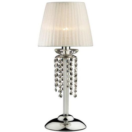 Настольная лампа коллекция Meleza, 2565/1T, хром/белый, хрусталь Odeon light (Одеон лайт)