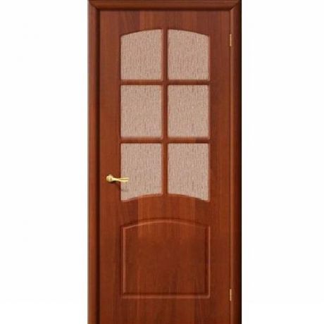 Дверь межкомнатная ПВХ коллекция Start, Кэролл, 2000х900х40 мм., остекленная, СТ-118, ИталОрех (П-11)