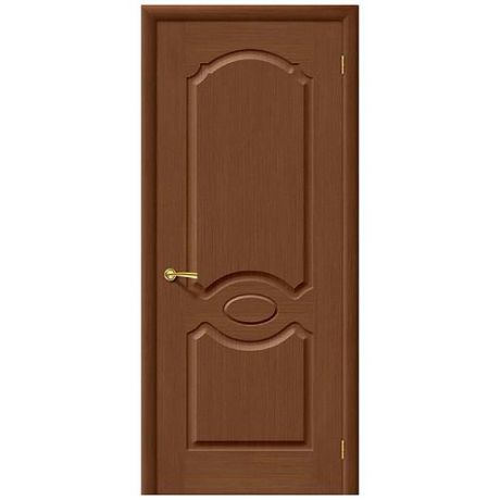 Дверь межкомнатная шпонированная коллекция Комфорт, Селена, 1900х550х40 мм., глухая, орех (Ф-12)
