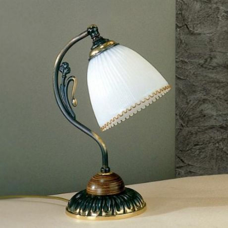 Настольная лампа, P. 3800, бронза/белый Reccagni Angelo (Рекани Анжело)
