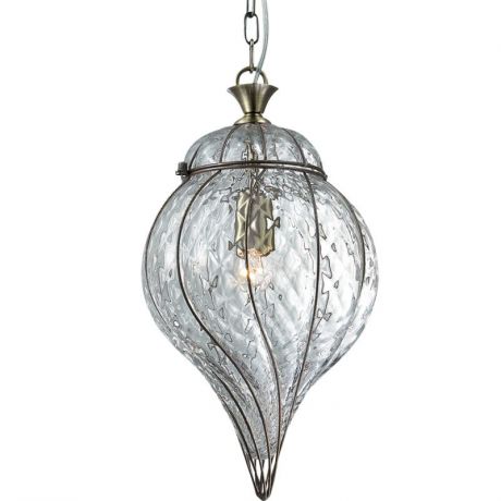 Подвесной светильник коллекция Nargiz, 2684-1A, бронза/прозрачный Odeon light (Одеон лайт)