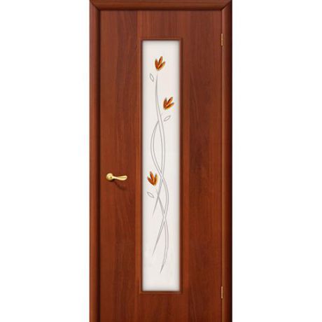 Дверь межкомнатная ламинированная, коллекция 10, 22Х, 2000х400х40 мм., остекленная, СТ-Худ, ИталОрех (Л-11)