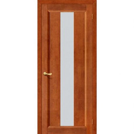Дверь межкомнатная из массива Классическая, Вега-18, 2000х900х40, остекленная, СТ-Кризет, Темный Орех (Т-31)