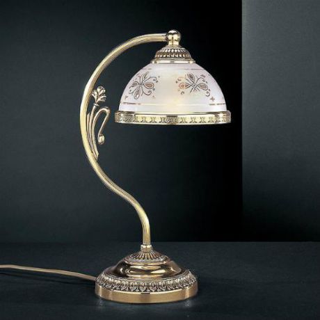 Настольная лампа, P. 6002 P, бронза/белый Reccagni Angelo (Рекани Анжело)