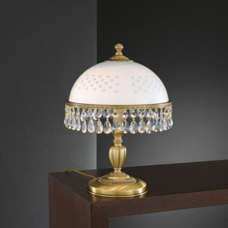 Настольная лампа, P. 8201 G, бронза/белый Reccagni Angelo (Рекани Анжело)