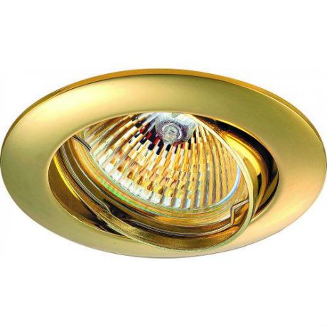Встраиваемый/точечный светильник коллекция Crown, 369102, золото Novotech (Новотех)