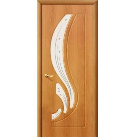 Дверь межкомнатная ПВХ коллекция Start, Лотос, 2000х700х40 мм., остекленная, СТ-Худ., МиланОрех (П-12)