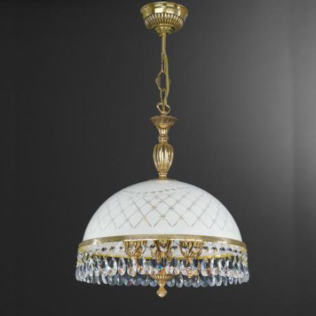 Подвесной светильник, L. 7100/38, золото/белый Reccagni Angelo (Рекани Анжело)