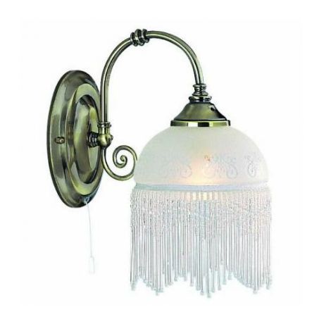 Светильник настенный бра коллекция Victoriana, A3191AP-1AB, бронза/белый Arte Lamp (Арте Ламп)