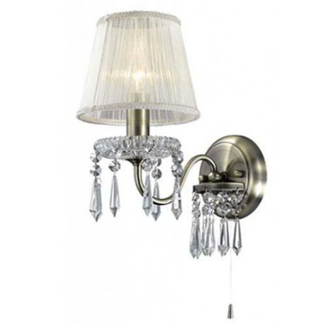 Настенный светильник бра коллекция Dasher, 2681-1W, бронза/белый/хрусталь Odeon light (Одеон лайт)