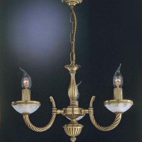 Люстра потолочная, L. 4650/3, бронза/белый Reccagni Angelo (Рекани Анжело)