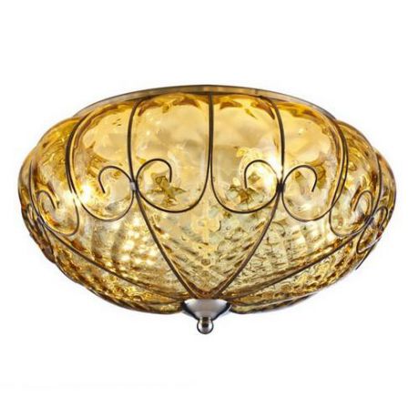 Потолочный светильник коллекция Venezia, A2204PL-4AB, бронза/желтый Arte Lamp (Арте Ламп)