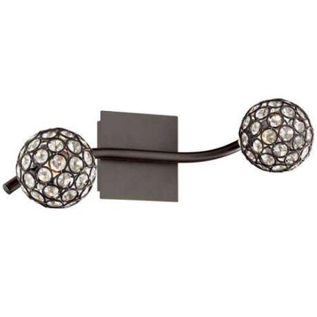 Настенно-потолочный светильник (спот) коллекция Aketi1, 2473/2W, коричневый/хрусталь Odeon light (Одеон лайт)