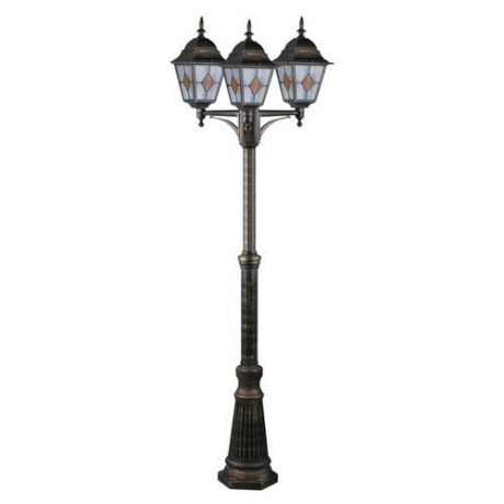 Уличный светильник наземный коллекция Berlin, A1017PA-3BN, коричневый/прозрачный Arte Lamp (Арте Ламп)