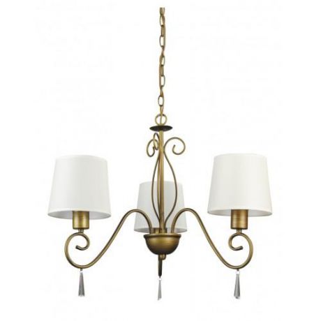 Люстра потолочная коллекция Carolina, A9239LM-3BR, коричневый/белый Arte Lamp (Арте Ламп)