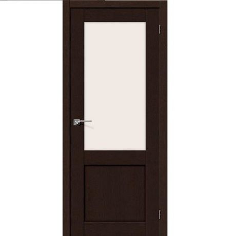 Дверь межкомнатная эко шпон коллекция Porta, Порта-2, 2000х400х40 мм., остекленная, СТ-Magic Fog, Orso