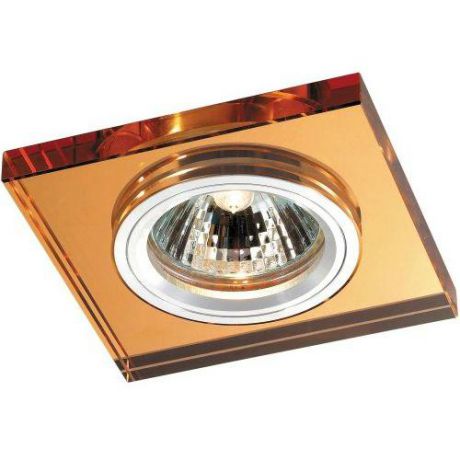 Встраиваемый/точечный светильник коллекция Mirror, 369754, алюминий/оранжевый Novotech (Новотех)
