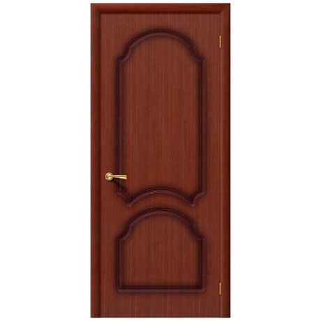 Дверь межкомнатная шпонированная коллекция Стандарт, Соната, 1900х550х40 мм., глухая, макоре (Ф-15)