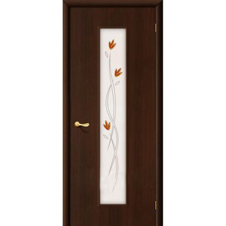 Дверь межкомнатная ламинированная, коллекция 10, 22Х, 1900х600х40 мм., остекленная, СТ-Худ, Венге (Л-13)