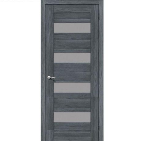 Дверь межкомнатная эко шпон коллекция Legno, MG4, 2000х900х40 мм., остекленная, CT-Ash Grey, Ego