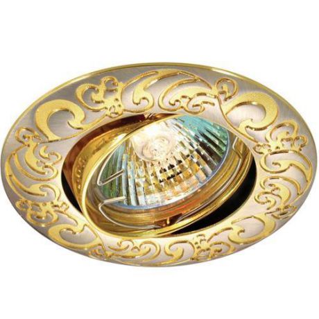 Встраиваемый/точечный светильник коллекция Henna, 369690, никель/золото Novotech (Новотех)