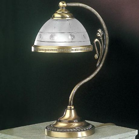 Настольная лампа, P. 3830, бронза/белый Reccagni Angelo (Рекани Анжело)