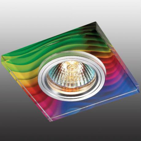 Встраиваемый/точечный светильник коллекция Rainbow, 369916, алюминий/цветной Novotech (Новотех)