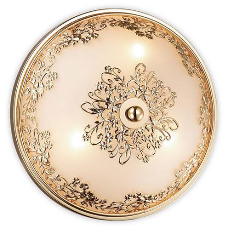 Настенно-потолочный светильник коллекция Alesia, 2676/3C, золото/белый Odeon light (Одеон лайт)