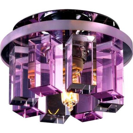 Встраиваемый/точечный светильник коллекция Caramel 3, 369354, хром/фиолетовый Novotech (Новотех)