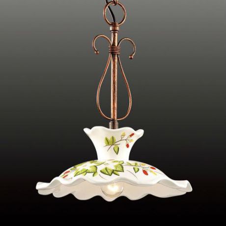 Подвесной светильник коллекция Amanda, 2621/1, коричневый/белый Odeon light (Одеон лайт)