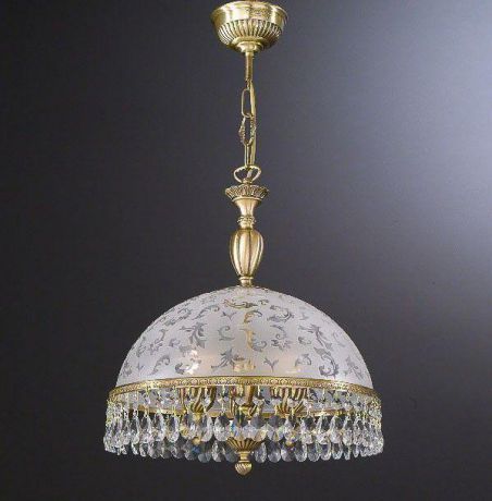 Подвесной светильник, L. 6200/38,  бронза/белый Reccagni Angelo (Рекани Анжело)