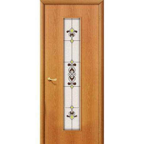 Дверь межкомнатная ламинированная, коллекция 10, 23Х, 2000х400х40 мм., остекленная, СТ-Худ, МиланОрех (Л-12)