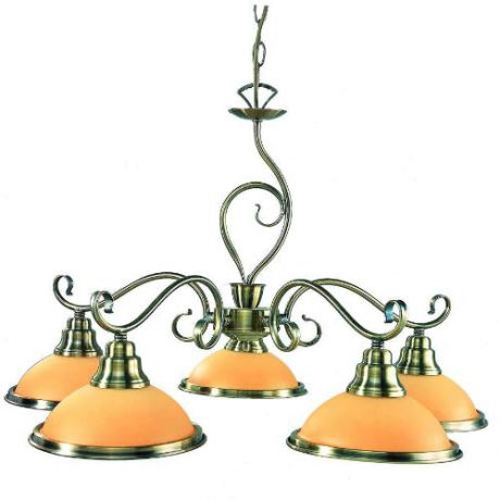 Подвесной светильник коллекция Sassari, 6905-5, бронза/оранжевый Globo (Глобо)
