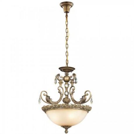 Подвесной светильник коллекция Ponga, 2431/3, бронза, хрусталь Odeon light (Одеон лайт)
