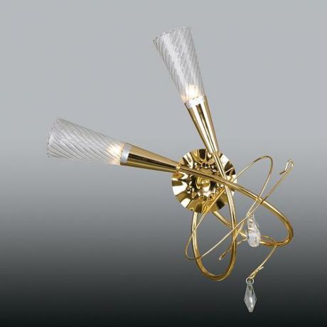Светильник настенный бра коллекция Aereo, 711622, золото/прозрачный Lightstar (Лайтстар)