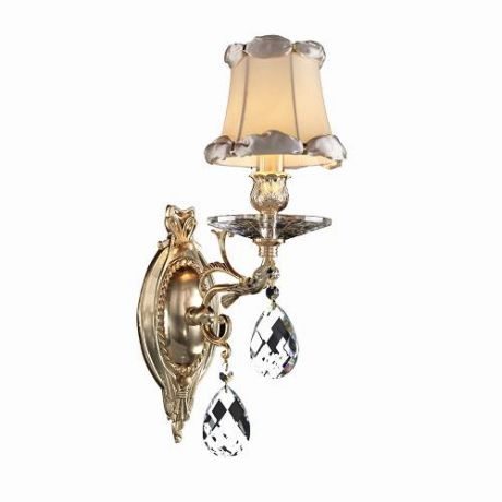 Светильник настенный бра коллекция Fiocco, 701611, золото, прозрачный/белый Lightstar (Лайтстар)