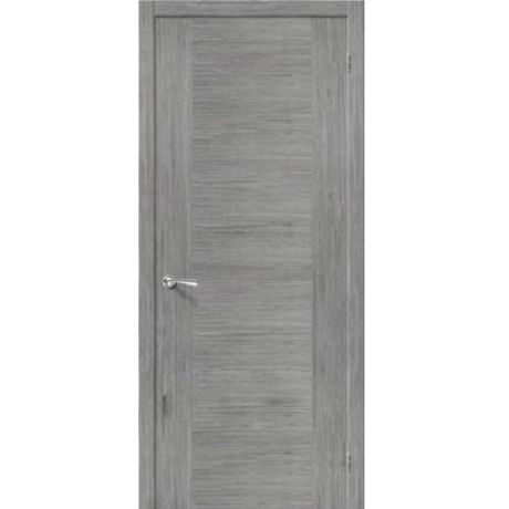 Дверь межкомнатная шпонированная коллекция Стандарт, Рондо, 1900х550х40 мм., глухая, серый дуб (Ф-16)