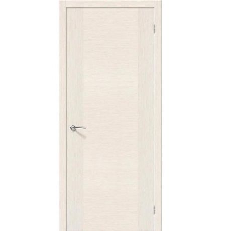Дверь межкомнатная шпонированная коллекция Стандарт, Рондо, 2000х800х40 мм., глухая, белый дуб (Ф-22)